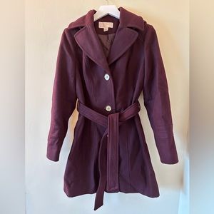 Michael Kors Burgundy Trench Coat